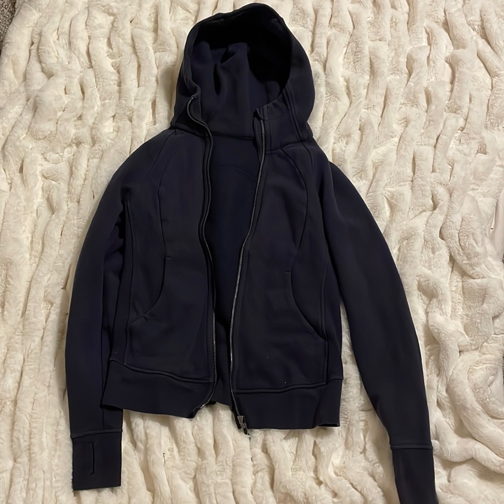 Dark Blue Lululemon Scuba Hoodie/Zip-Up
